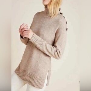 Anthropologie Beige Sweater Margarita Tunic
